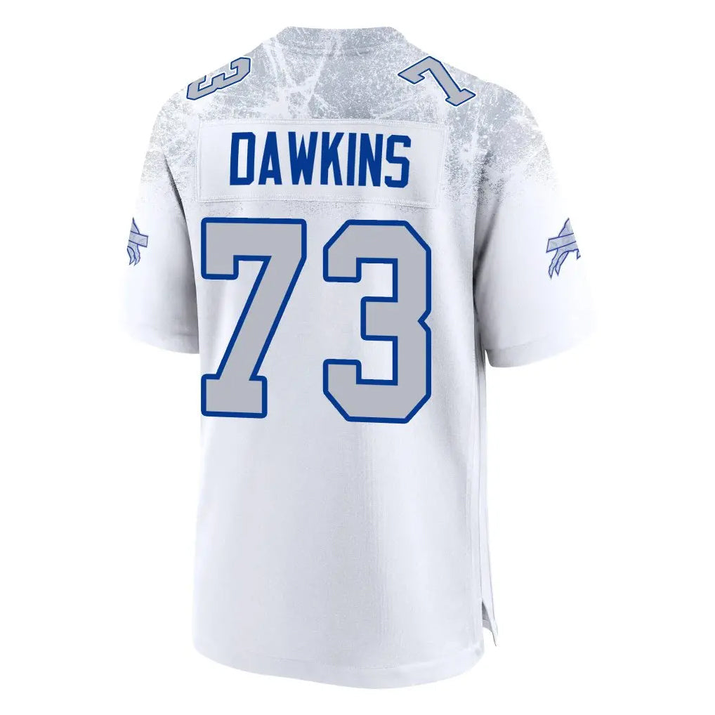 Elroe B.Bills #73 Dion Dawkins Benford Player White Rivalries Collection Limited Stitched Jerseys
