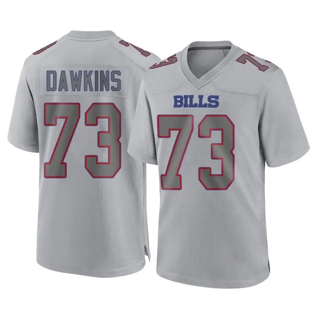 Elroe B.Bills #73 Dion Dawkins Player Gray Fashion Home Game Stitched Jerseys