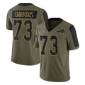 Elroe B.Bills #73 Dion Dawkins Player Olive Salute To Service Limited Home Stitched Jerseys