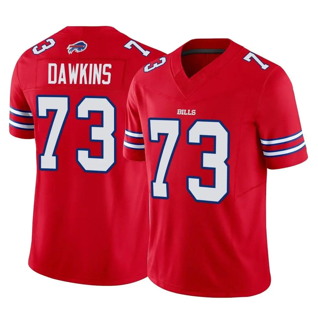 Elroe B.Bills #73 Dion Dawkins Player Red Vapor F.U.S.E. Limited Stitched Jerseys