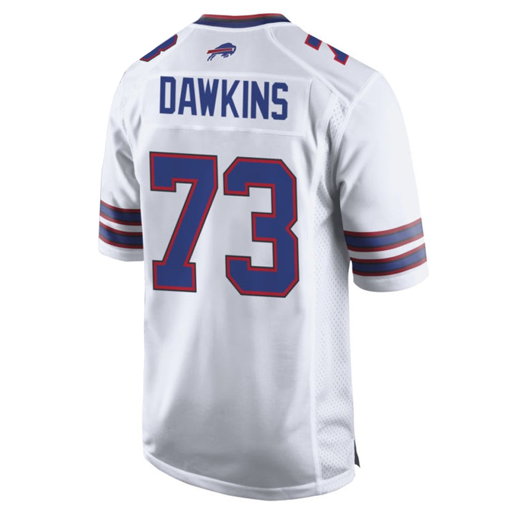 Elroe B.Bills #73 Dion Dawkins Player White Home Game Stitched Jerseys