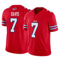Elroe B.Bills #7 Ray Davis Player Red Vapor F.U.S.E. Limited Stitched Jerseys
