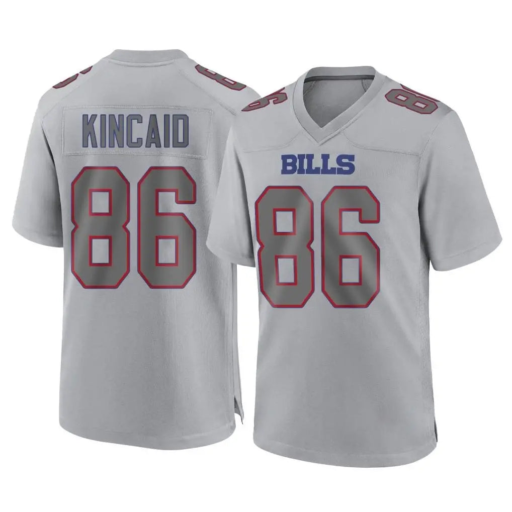 Elroe B.Bills #86 Dalton Kincaid Player Gray Fashion Home Game Stitched Jerseys