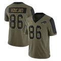 Elroe B.Bills #86 Dalton Kincaid Player Olive Salute To Service Limited Home Stitched Jerseys