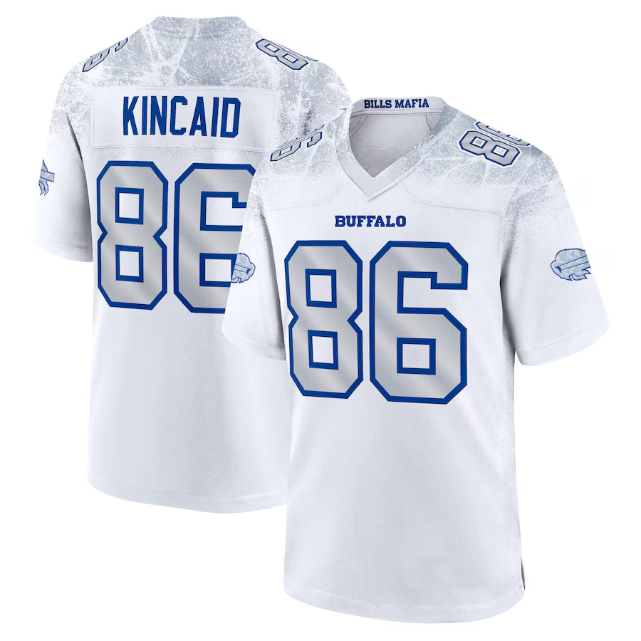 Elroe B.Bills #86 Dalton Kincaid Player White Rivalries Collection Game Stitched Jerseys