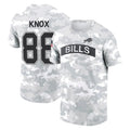 Elroe B.Bills #88 Dawson Knox Player Arctic Camo Salute to Service T-Shirt Hoodies Stitched Jerseys