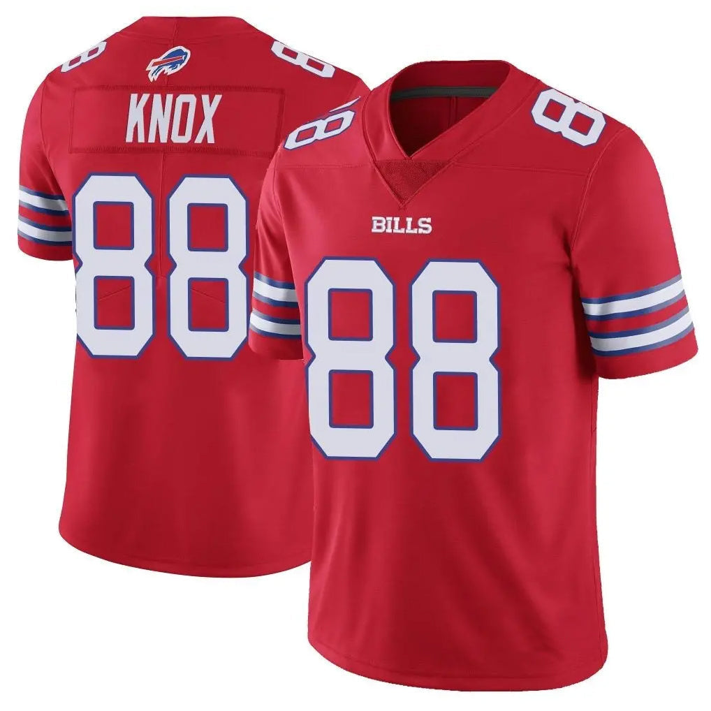 Elroe B.Bills #88 Dawson Knox Player Red Vapor Untouchable Limited Stitched Jerseys