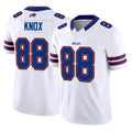 Elroe B.Bills #88 Dawson Knox Player White Vapor F.U.S.E. Limited Home Game Stitched Jerseys