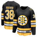 Elroe B.Bruins #38 Patrick Brown Black Home Breakaway Player Stitched Jerseys