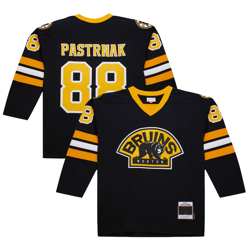 Elroe B.Bruins #88 David Pastrnak Black 2014-15 Power Play Stitched Jerseys