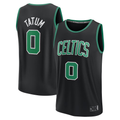 Elroe B.Celtics #0 Jayson Tatum  Black Fast Break Replica Player Jerseys - Statement Edition