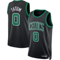 Elroe B.Celtics #0 Jayson Tatum  Black Swingman Jerseys - Statement Edition