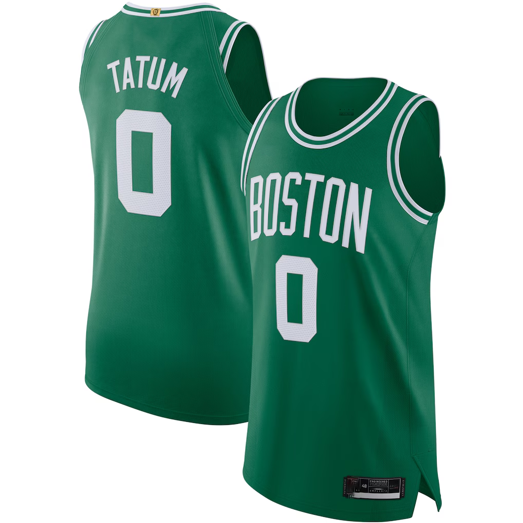 Elroe B.Celtics #0 Jayson Tatum Kelly Green Authentic Jerseys - Icon Edition