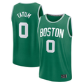 Elroe B.Celtics #0 Jayson Tatum  Kelly Green Fast Break Replica Player Jerseys - Icon Edition