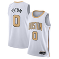 Elroe B.Celtics #0 Jayson Tatum White 2025 2026 Swingman Jerseys - City Edition