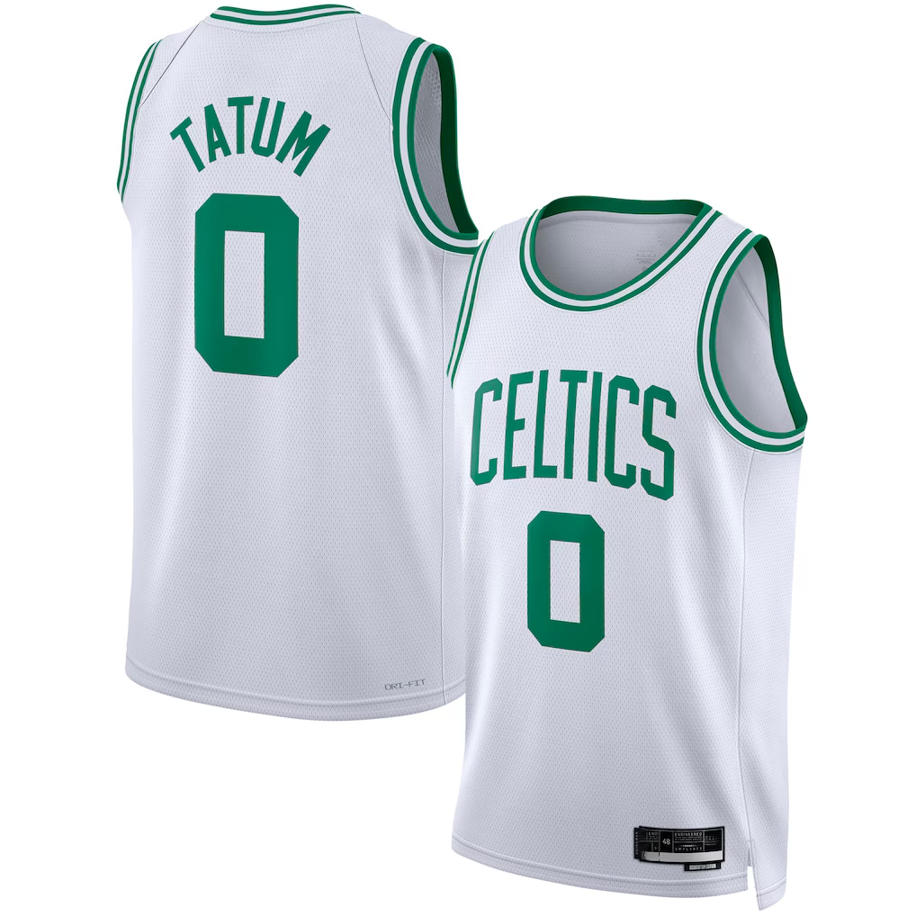 Elroe B.Celtics #0 Jayson Tatum White Swingman Jerseys - Association Edition