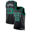 Elroe B.Celtics #13 Paul George Black Swingman Jerseys - Statement Edition