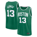 Elroe B.Celtics #13 Paul George  Kelly Green Fast Break Replica Jerseys - Icon Edition