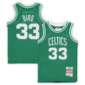 Elroe B.Celtics #33 Larry Bird Mitchell & Ness Kelly Green 1985-86 Hardwood Classics Throwback Team Jerseys