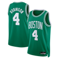 Elroe B.Celtics #4 Mitchell Robinson Kelly Green Swingman Jerseys - Icon Edition