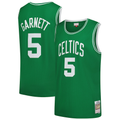 Elroe B.Celtics #5 Kevin Garnett Mitchell & Ness Kelly Green 200708 Hardwood Classics Swingman Jerseys