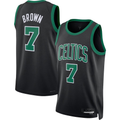 Elroe B.Celtics #7 Jaylen Brown Black Swingman Jerseys - Statement Edition