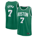 Elroe B.Celtics #7 Jaylen Brown  Kelly Green Fast Break Replica Player Jerseys - Icon Edition