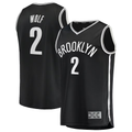 Elroe B.Nets #2 Daniel Wolf Black Fast Break Replica Jerseys - Icon Edition