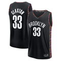 Elroe B.Nets #33 Nic Claxton Black 202526 City Edition Fast Break Jerseys