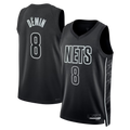 Elroe B.Nets #8 Egor D?min  Black Swingman Jerseys - Statement Edition