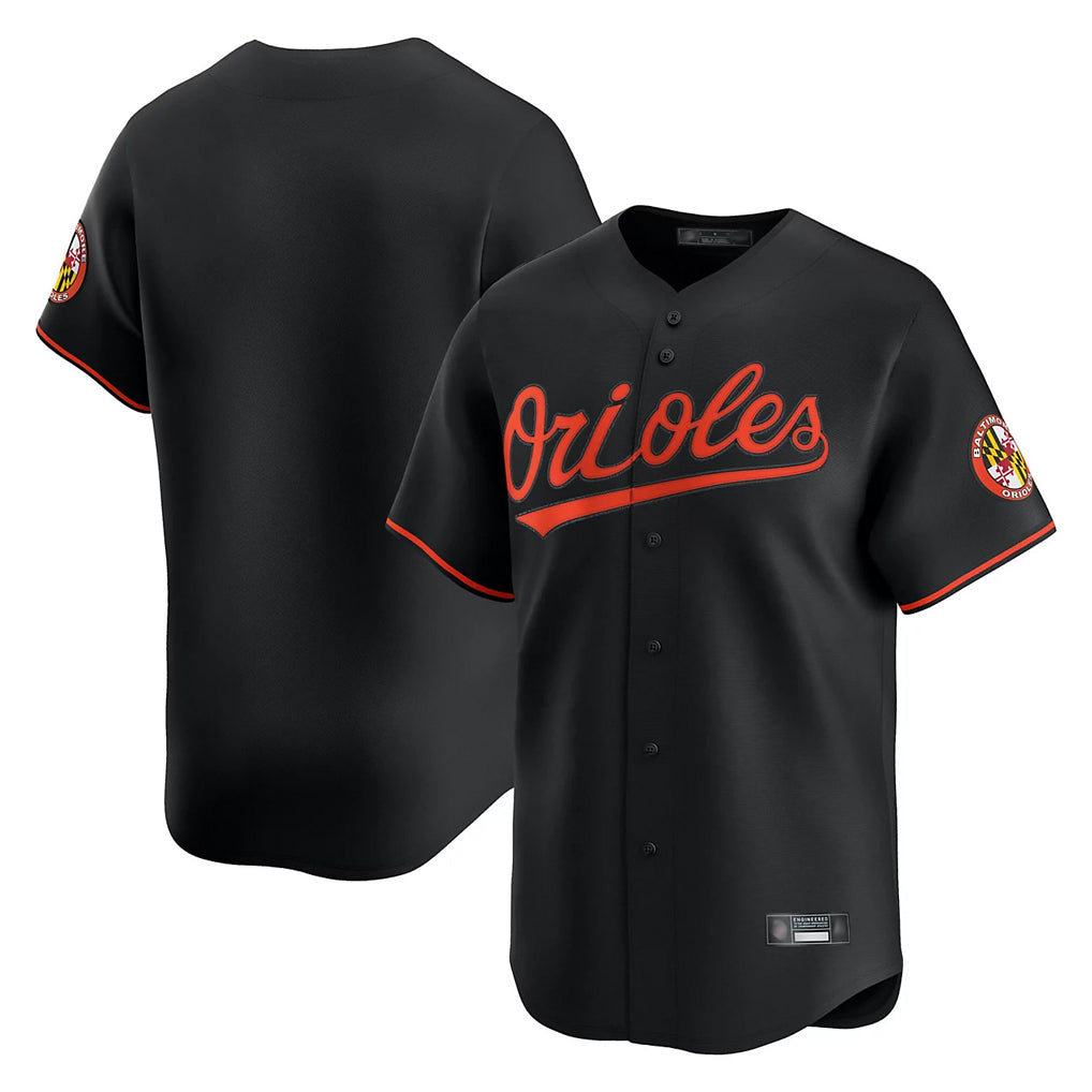 Elroe B.Orioles Black Limited Home Game Blank Player Stitched Jerseys