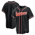 Elroe B.Orioles Black Out Fashion Home Game Blank Player Stitched Jerseys