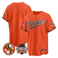 Elroe B.Orioles Orange 30th Anniversary of 2131 Home Game Blank Player Stitched Jerseys