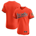 Elroe B.Orioles Orange Limited Elite Home Game Blank Player Stitched Jerseys