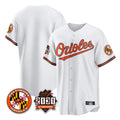 Elroe B.Orioles White 30th Anniversary of 2131 Home Game Blank Player Stitched Jerseys