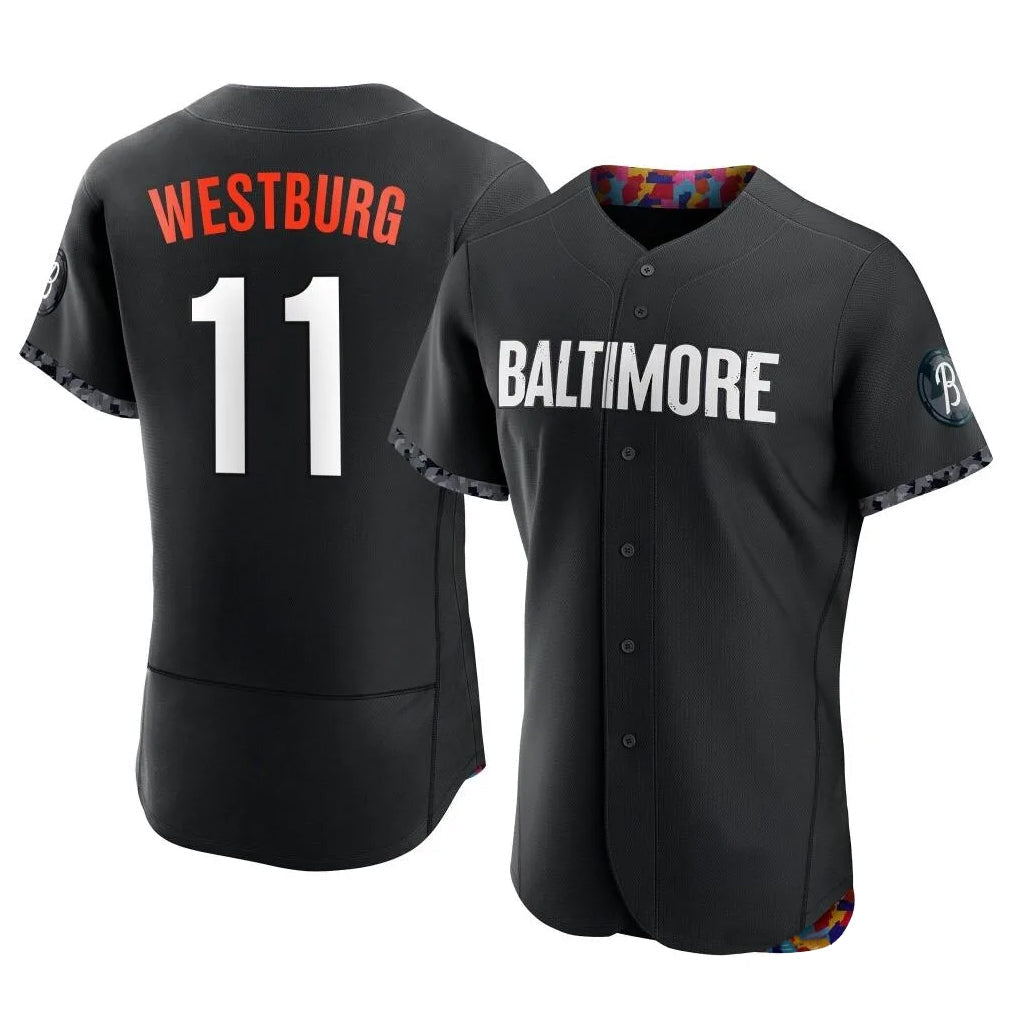 Elroe B.Orioles #11 Jordan Westburg Player Black City Connect Limited Elite Home Game Stitched Jerseys