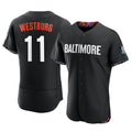 Elroe B.Orioles #11 Jordan Westburg Player Black City Connect Limited Elite Home Game Stitched Jerseys