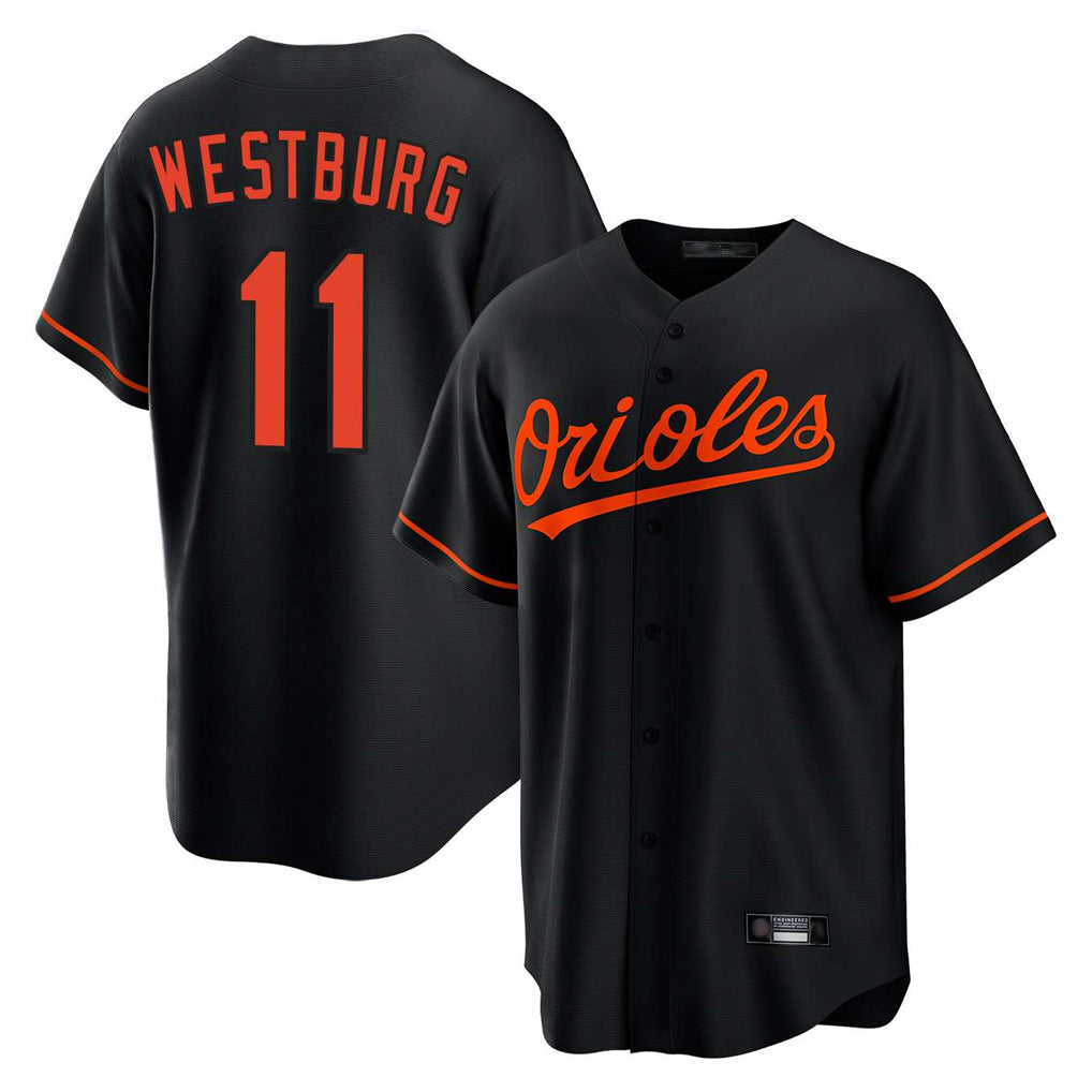 Elroe B.Orioles #11 Jordan Westburg Player Black Home Game Stitched Jerseys