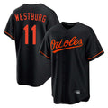 Elroe B.Orioles #11 Jordan Westburg Player Black Home Game Stitched Jerseys