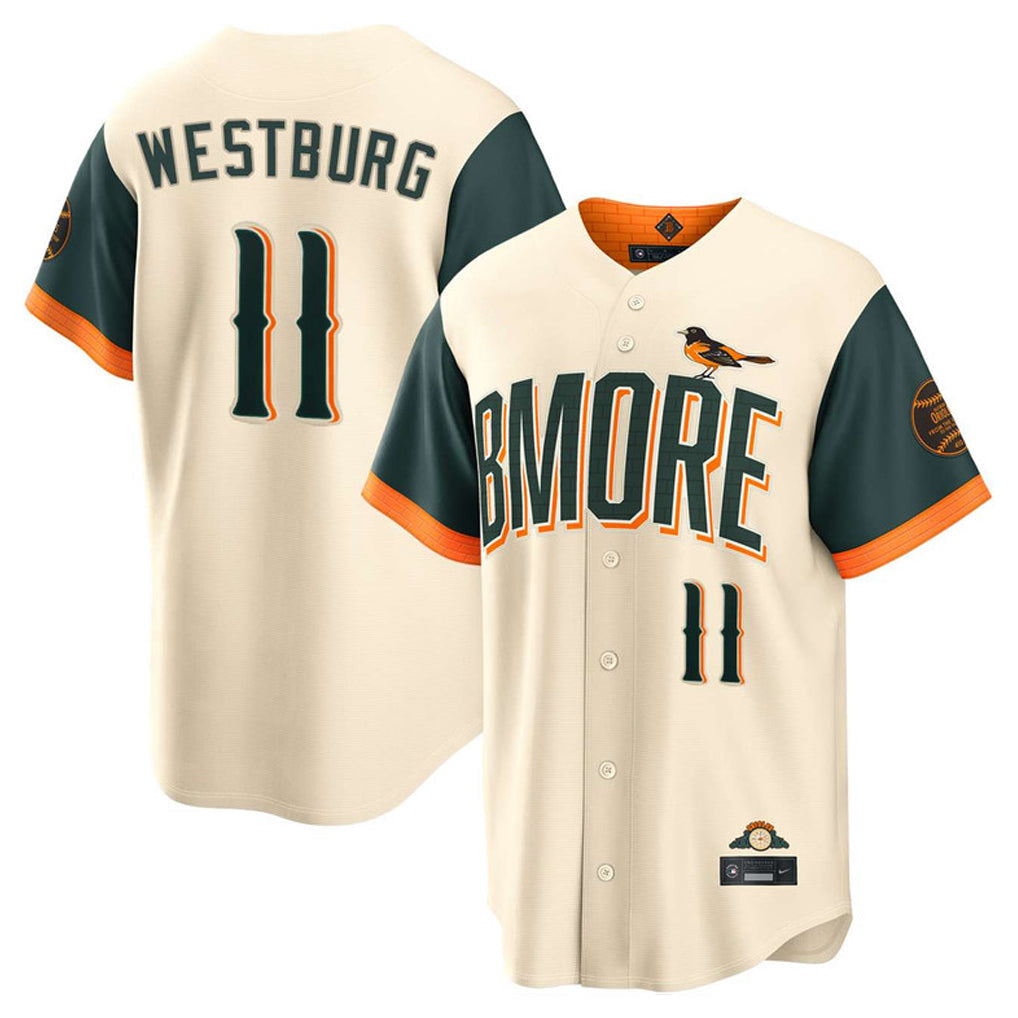 Elroe B.Orioles #11 Jordan Westburg Player Cream 2026 City Connect Home Game Stitched Jerseys