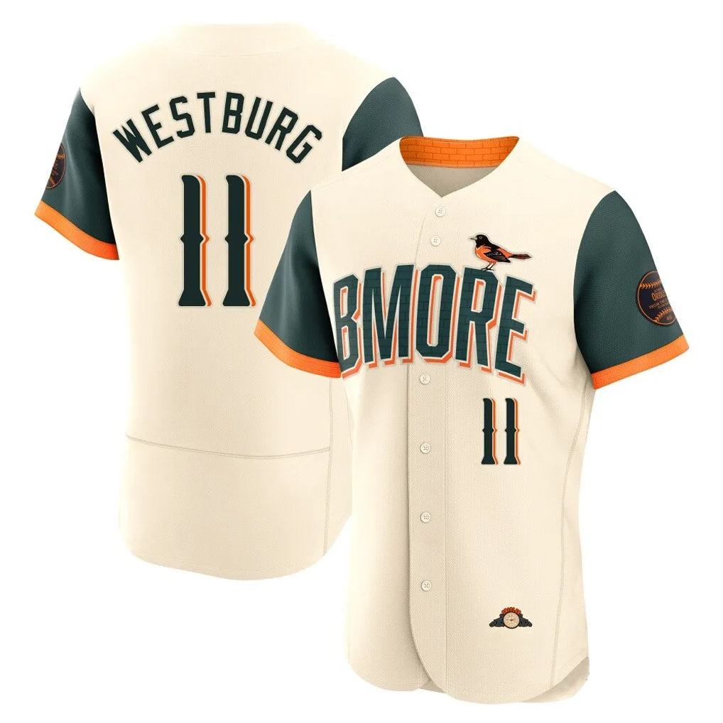 Elroe B.Orioles #11 Jordan Westburg Player Cream 2026 City Connect Limited Elite Home Game Stitched Jerseys