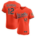 Elroe B.Orioles #12 Dylan Beavers Player Orange Limited Elite Home Game Stitched Jerseys