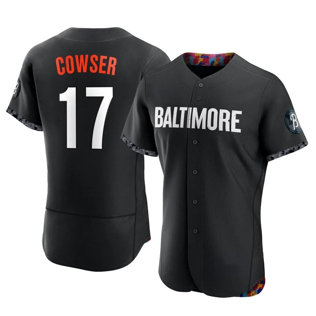 Elroe B.Orioles #17 Colton Cowser Player Black City Connect Limited Elite Home Game Stitched Jerseys