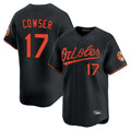 Elroe B.Orioles #17 Colton Cowser Player Black Limited Home Game Stitched Jerseys