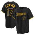 Elroe B.Orioles #17 Colton Cowser Player Black Snake Skin City Home Game Stitched Jerseys