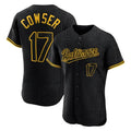 Elroe B.Orioles #17 Colton Cowser Player Black Snake Skin City Limited Elite Home Stitched Jerseys