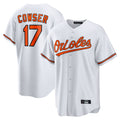 Elroe B.Orioles #17 Colton Cowser Player White Home Game Stitched Jerseys