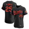 Elroe B.Orioles #25 Pete Alonso Player Black Limited Elite Home Game Stitched Jerseys