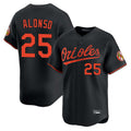 Elroe B.Orioles #25 Pete Alonso Player Black Limited Home Game Stitched Jerseys
