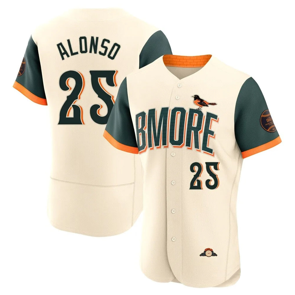 Elroe B.Orioles #25 Pete Alonso Player Cream 2026 City Connect Limited Elite Home Game Stitched Jerseys